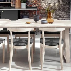 Skovby 52 Chaise en bois massif avec assise rembourrée* Chaise De Salle à Manger|Chaise Salon
