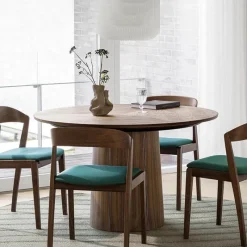 Skovby 825 Chaise en bois massif avec assise en tissu rembourrée* Chaise Salon|Chaise De Salle à Manger