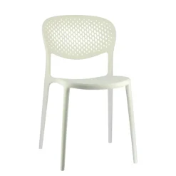 Abby Connubia® Chaise de jardin empilable en polypropylène recyclé avec dossier microperforé* Chaise De Jardin