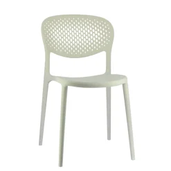Abby Connubia® Chaise de jardin empilable en polypropylène recyclé avec dossier microperforé* Chaise De Jardin