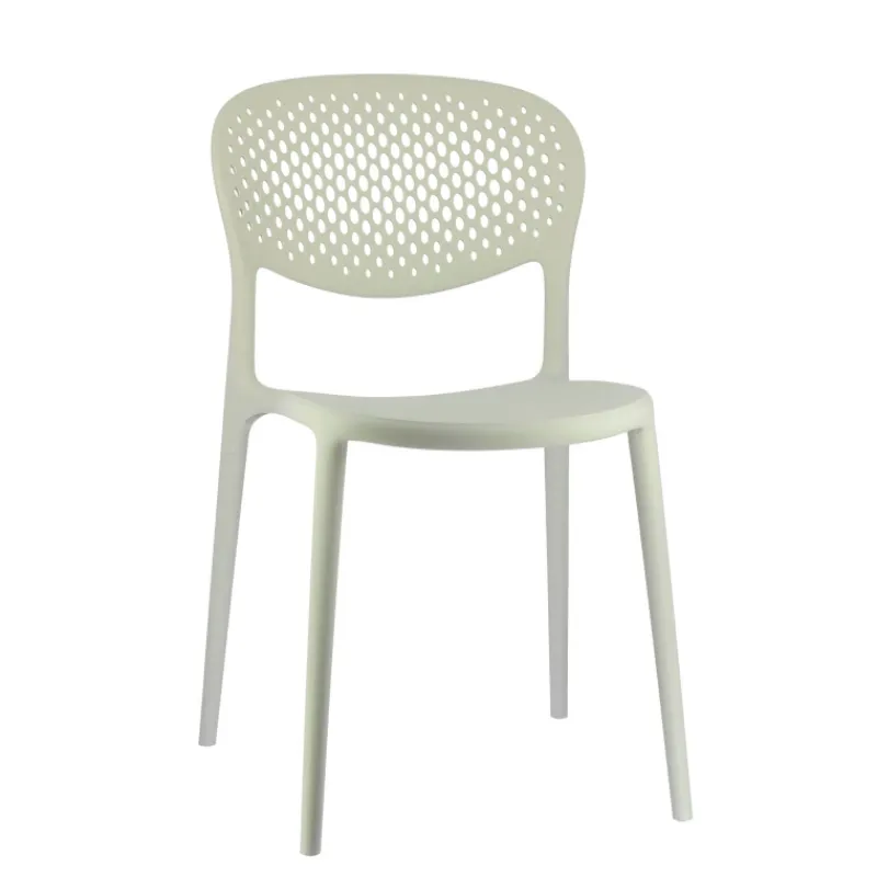 Abby Connubia® Chaise de jardin empilable en polypropylène recyclé avec dossier microperforé* Chaise De Jardin