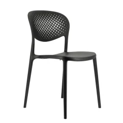 Abby Connubia® Chaise de jardin empilable en polypropylène recyclé avec dossier microperforé* Chaise De Jardin