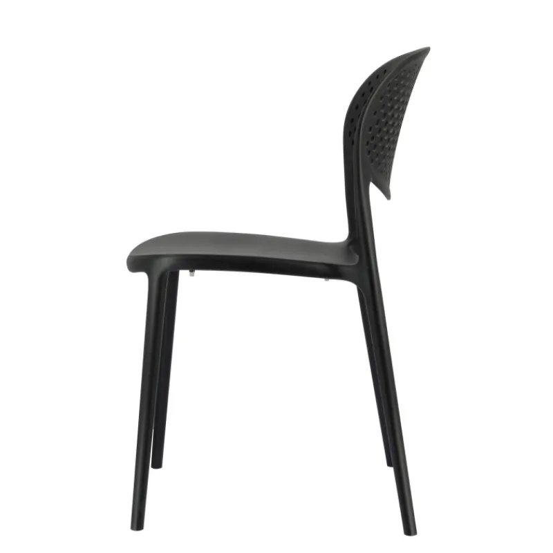 Abby Connubia® Chaise de jardin empilable en polypropylène recyclé avec dossier microperforé* Chaise De Jardin