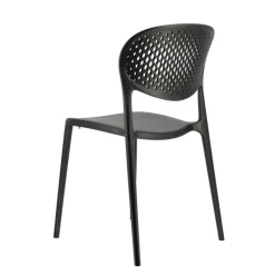 Abby Connubia® Chaise de jardin empilable en polypropylène recyclé avec dossier microperforé* Chaise De Jardin
