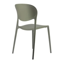 Abby Connubia® Chaise de jardin italienne empilable en polypropylène recyclé sans accoudoirs* Chaise De Jardin