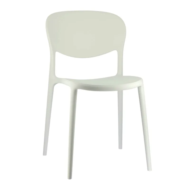 Abby Connubia® Chaise de jardin italienne empilable en polypropylène recyclé sans accoudoirs* Chaise De Jardin