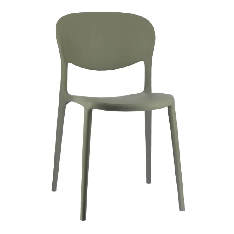 Abby Connubia® Chaise de jardin italienne empilable en polypropylène recyclé sans accoudoirs* Chaise De Jardin