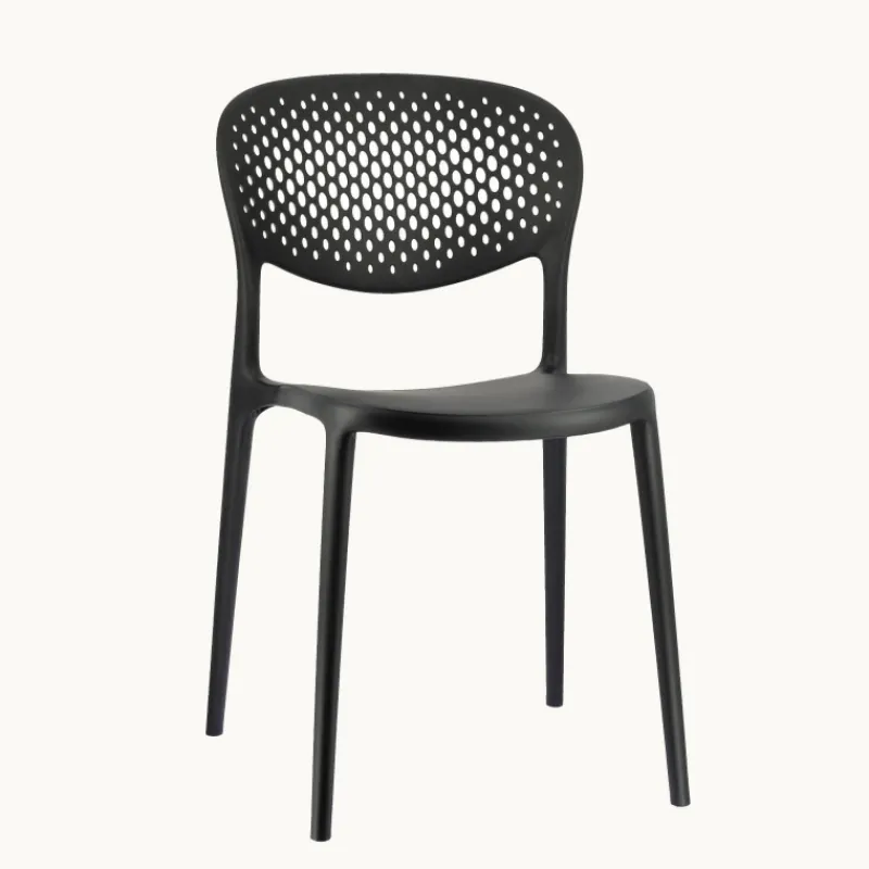 Abby Connubia® Chaise empilable en polypropylène recyclé avec dossier microperforé* Chaise De Cuisine|Chaise De Salle à Manger