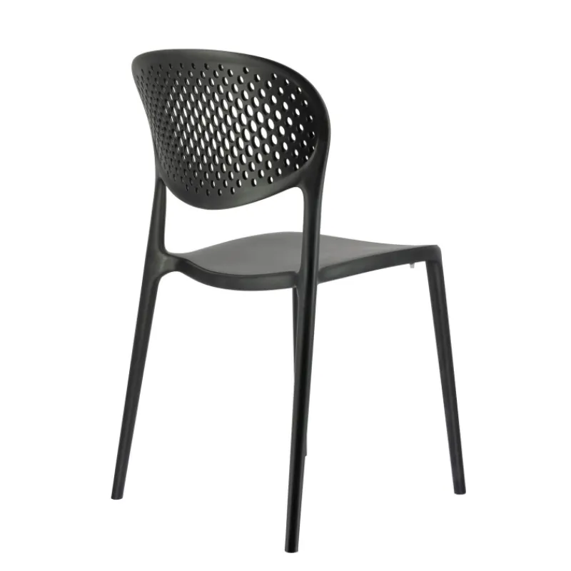 Abby Connubia® Chaise empilable en polypropylène recyclé avec dossier microperforé* Chaise De Cuisine|Chaise De Salle à Manger