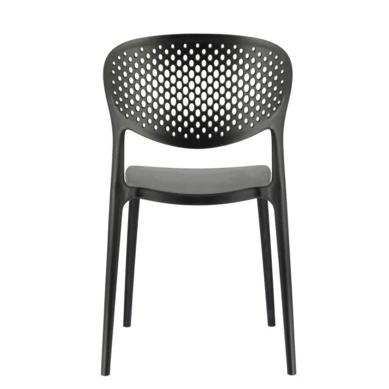 Abby Connubia® Chaise empilable en polypropylène recyclé avec dossier microperforé* Chaise De Cuisine|Chaise De Salle à Manger
