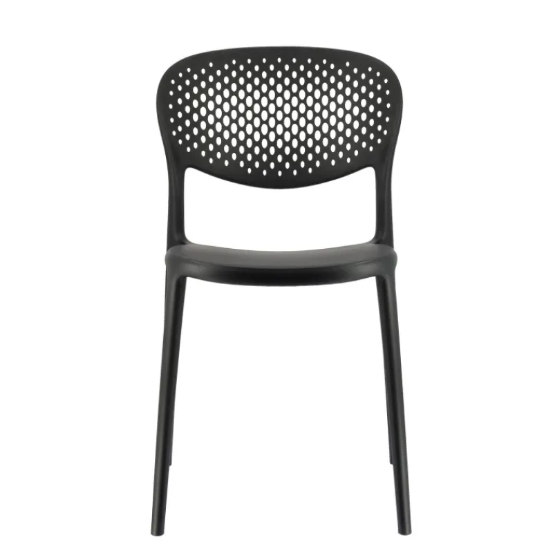 Abby Connubia® Chaise empilable en polypropylène recyclé avec dossier microperforé* Chaise De Cuisine|Chaise De Salle à Manger