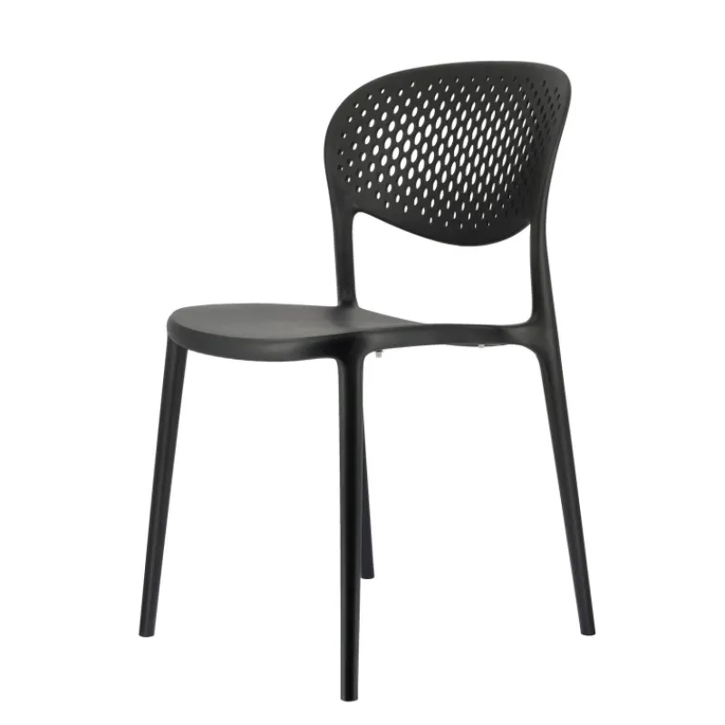 Abby Connubia® Chaise empilable en polypropylène recyclé avec dossier microperforé* Chaise De Cuisine|Chaise De Salle à Manger