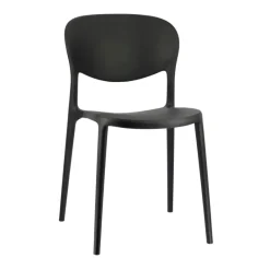Abby Connubia® Chaise italienne empilable en polypropylène recyclé sans accoudoirs* Chaise De Cuisine|Chaise De Salle à Manger