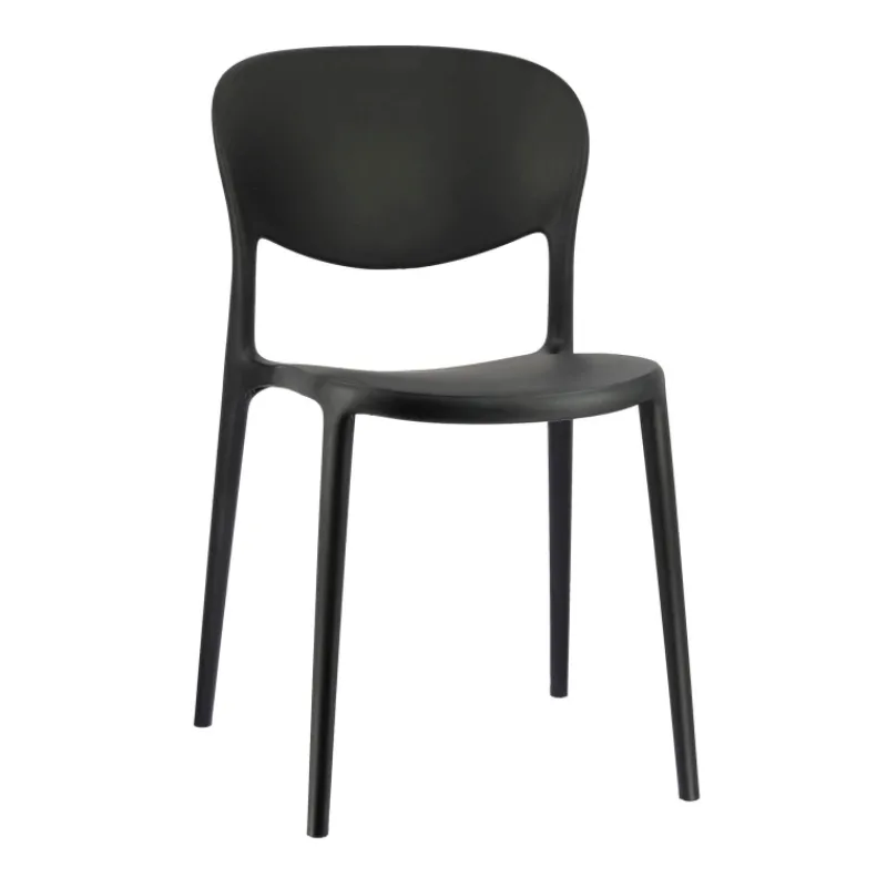 Abby Connubia® Chaise italienne empilable en polypropylène recyclé sans accoudoirs* Chaise De Cuisine|Chaise De Salle à Manger