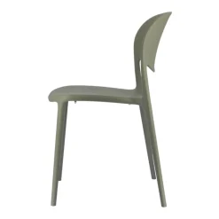 Abby Connubia® Chaise italienne empilable en polypropylène recyclé sans accoudoirs* Chaise De Cuisine|Chaise De Salle à Manger