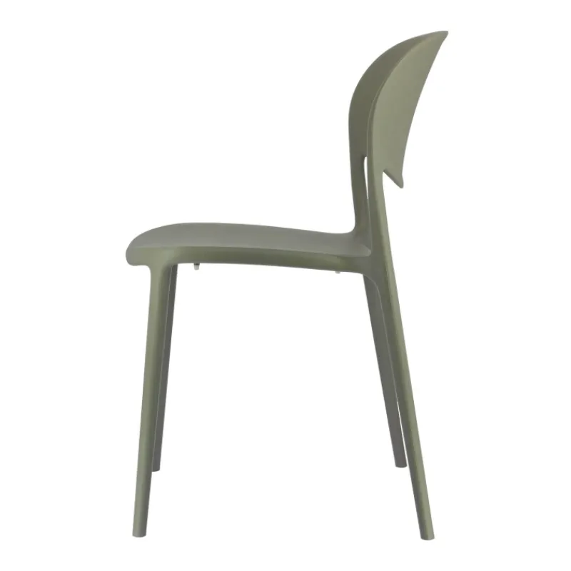 Abby Connubia® Chaise italienne empilable en polypropylène recyclé sans accoudoirs* Chaise De Cuisine|Chaise De Salle à Manger