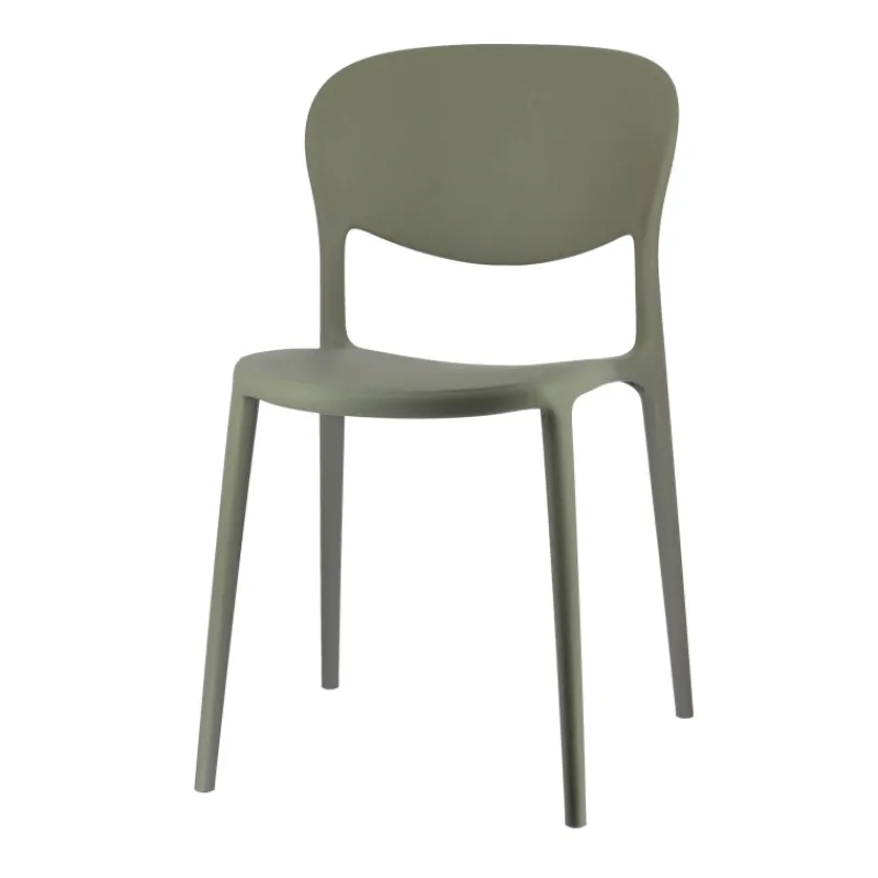 Abby Connubia® Chaise italienne empilable en polypropylène recyclé sans accoudoirs* Chaise De Cuisine|Chaise De Salle à Manger