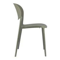 Abby Connubia® Chaise italienne empilable en polypropylène recyclé sans accoudoirs* Chaise De Cuisine|Chaise De Salle à Manger