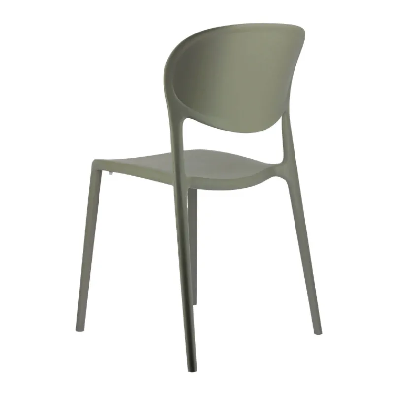 Abby Connubia® Chaise italienne empilable en polypropylène recyclé sans accoudoirs* Chaise De Cuisine|Chaise De Salle à Manger