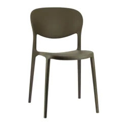Abby Connubia® Chaise italienne empilable en polypropylène recyclé sans accoudoirs* Chaise De Cuisine|Chaise De Salle à Manger
