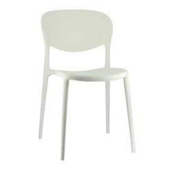Abby Connubia® Chaise italienne empilable en polypropylène recyclé sans accoudoirs* Chaise De Cuisine|Chaise De Salle à Manger