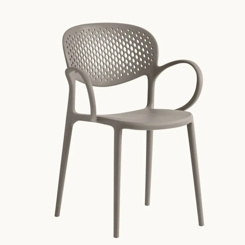 Abby Connubia® Fauteuil de jardin empilable en polypropylène recyclé avec dossier microperforé* Chaise De Jardin|Fauteuil De Jardin