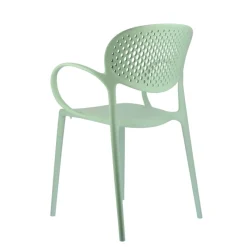 Abby Connubia® Fauteuil de jardin empilable en polypropylène recyclé avec dossier microperforé* Chaise De Jardin|Fauteuil De Jardin