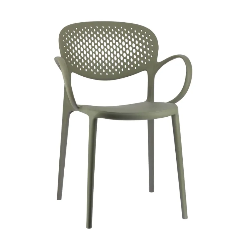 Abby Connubia® Fauteuil de jardin empilable en polypropylène recyclé avec dossier microperforé* Chaise De Jardin|Fauteuil De Jardin