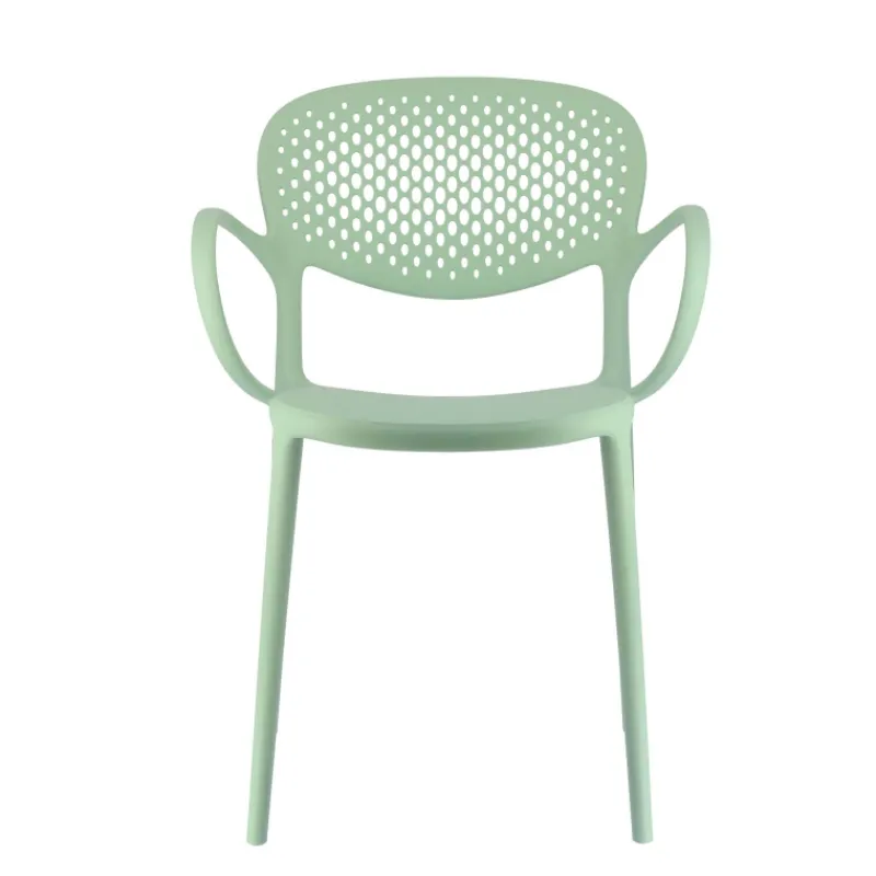 Abby Connubia® Fauteuil de jardin empilable en polypropylène recyclé avec dossier microperforé* Chaise De Jardin|Fauteuil De Jardin