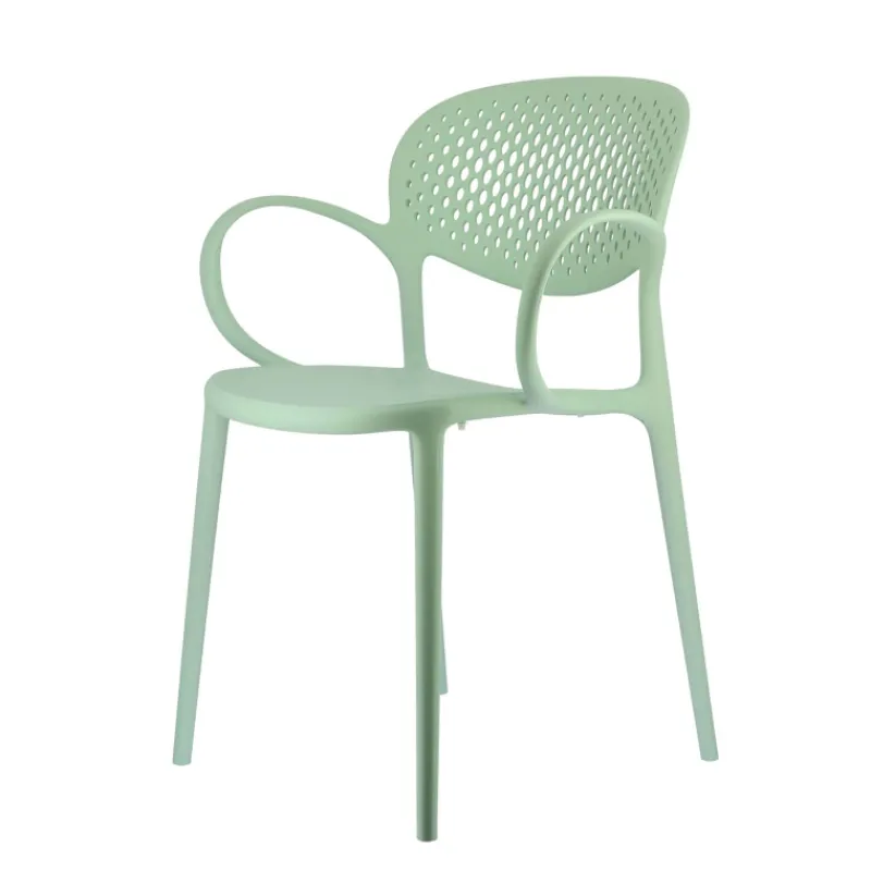 Abby Connubia® Fauteuil de jardin empilable en polypropylène recyclé avec dossier microperforé* Chaise De Jardin|Fauteuil De Jardin