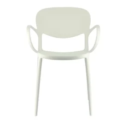Abby Connubia® Fauteuil de jardin empilable en polypropylène recyclé* Fauteuil De Jardin