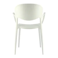 Abby Connubia® Fauteuil de jardin empilable en polypropylène recyclé* Fauteuil De Jardin