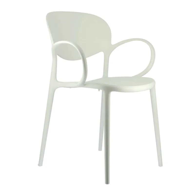 Abby Connubia® Fauteuil de jardin empilable en polypropylène recyclé* Fauteuil De Jardin