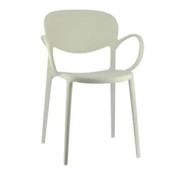 Abby Connubia® Fauteuil de jardin empilable en polypropylène recyclé* Fauteuil De Jardin