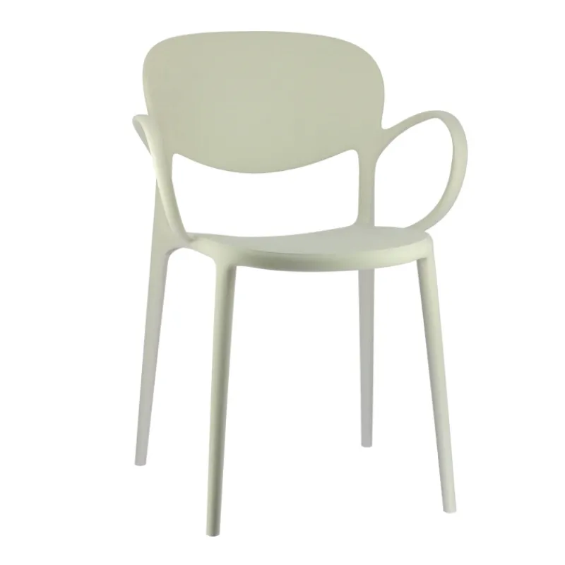 Abby Connubia® Fauteuil de jardin empilable en polypropylène recyclé* Fauteuil De Jardin