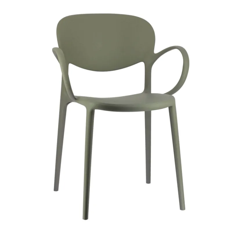 Abby Connubia® Fauteuil de jardin empilable en polypropylène recyclé* Fauteuil De Jardin