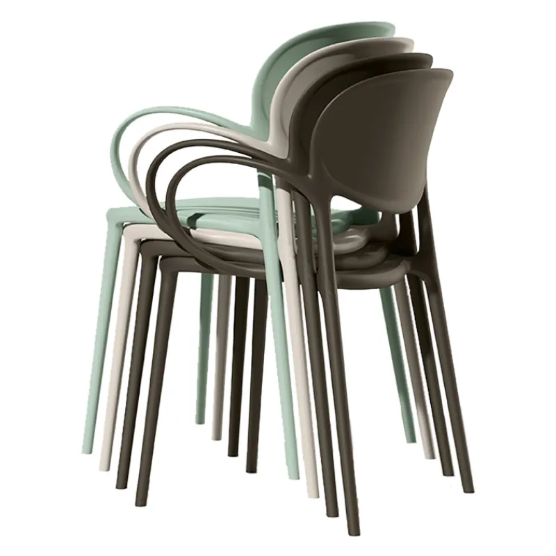 Abby Connubia® Fauteuil de jardin empilable en polypropylène recyclé* Fauteuil De Jardin