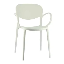 Abby Connubia® Fauteuil italien empilable en polypropylène recyclé* Chaise De Cuisine|Chaise De Salle à Manger