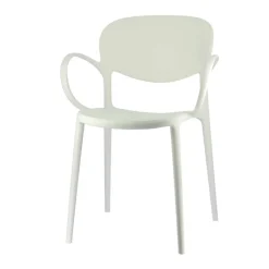 Abby Connubia® Fauteuil italien empilable en polypropylène recyclé* Chaise De Cuisine|Chaise De Salle à Manger