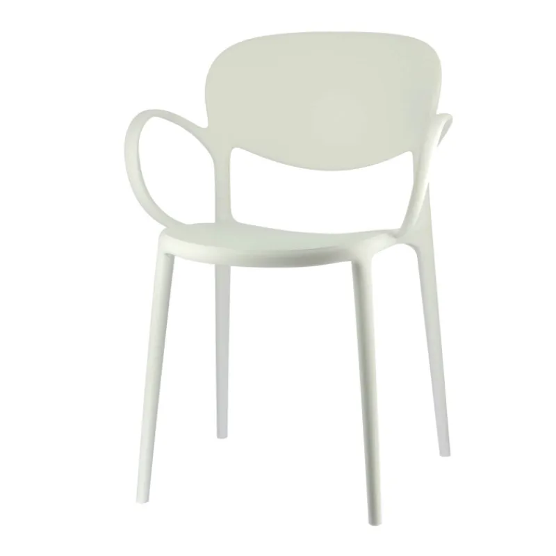 Abby Connubia® Fauteuil italien empilable en polypropylène recyclé* Chaise De Cuisine|Chaise De Salle à Manger