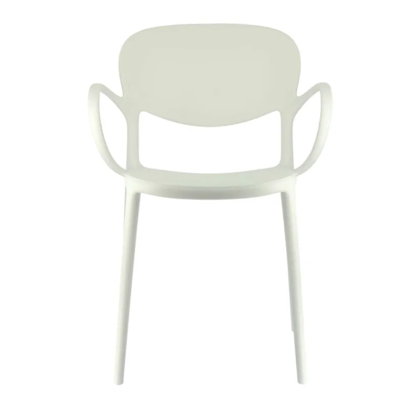 Abby Connubia® Fauteuil italien empilable en polypropylène recyclé* Chaise De Cuisine|Chaise De Salle à Manger