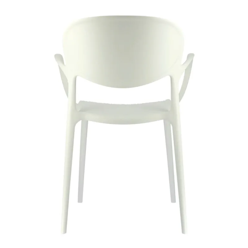 Abby Connubia® Fauteuil italien empilable en polypropylène recyclé* Chaise De Cuisine|Chaise De Salle à Manger