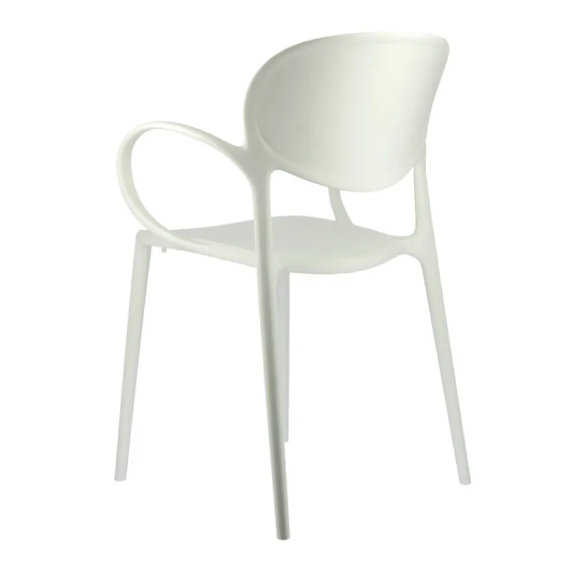 Abby Connubia® Fauteuil italien empilable en polypropylène recyclé* Chaise De Cuisine|Chaise De Salle à Manger
