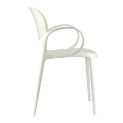 Abby Connubia® Fauteuil italien empilable en polypropylène recyclé* Chaise De Cuisine|Chaise De Salle à Manger