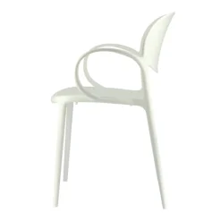 Abby Connubia® Fauteuil italien empilable en polypropylène recyclé* Chaise De Cuisine|Chaise De Salle à Manger