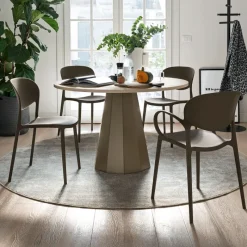 Abby Connubia® Fauteuil italien empilable en polypropylène recyclé* Chaise De Cuisine|Chaise De Salle à Manger