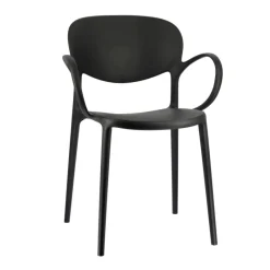 Abby Connubia® Fauteuil italien empilable en polypropylène recyclé* Chaise De Cuisine|Chaise De Salle à Manger