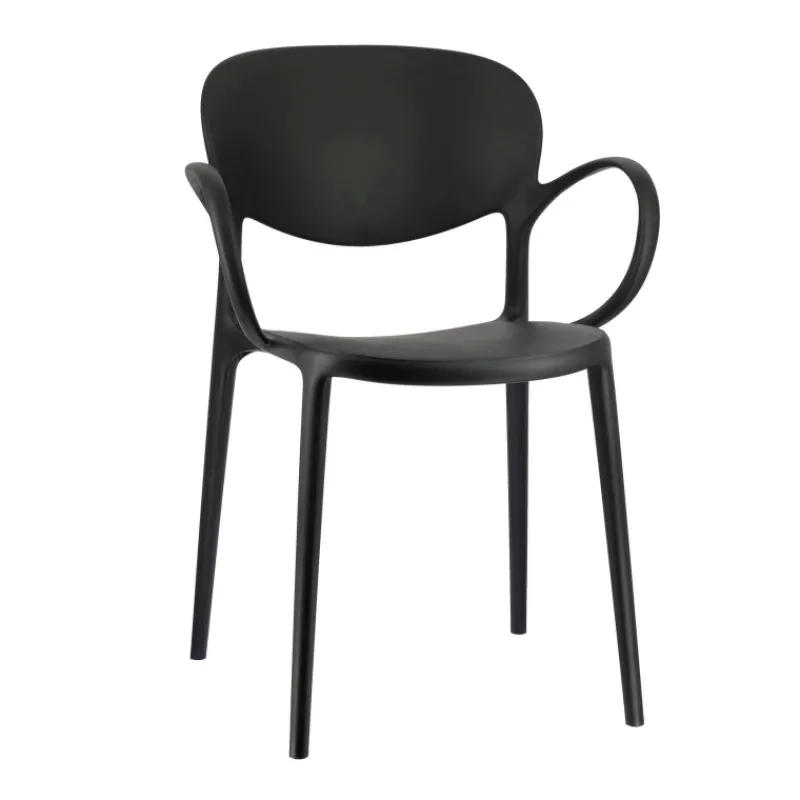 Abby Connubia® Fauteuil italien empilable en polypropylène recyclé* Chaise De Cuisine|Chaise De Salle à Manger