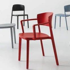 Abuela B Chaise avec accoudoirs empilable en technopolymère* Chaise De Cuisine|Chaise De Salle à Manger