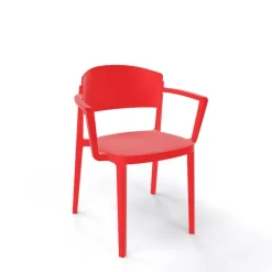 Abuela B Chaise avec accoudoirs empilable en technopolymère* Chaise De Cuisine|Chaise De Salle à Manger